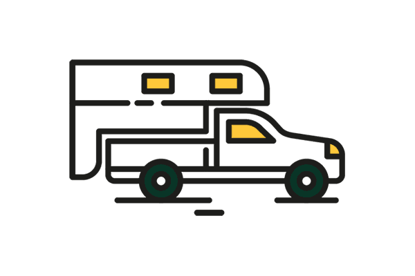 icone camper sur pickup