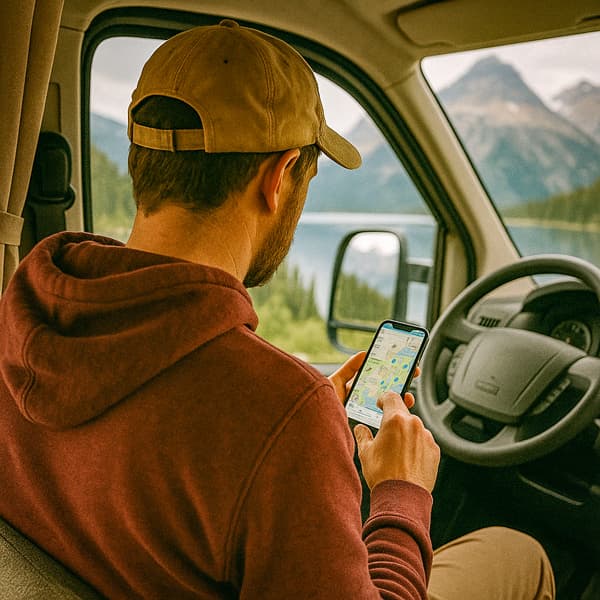 Applications mobiles pour camping-car