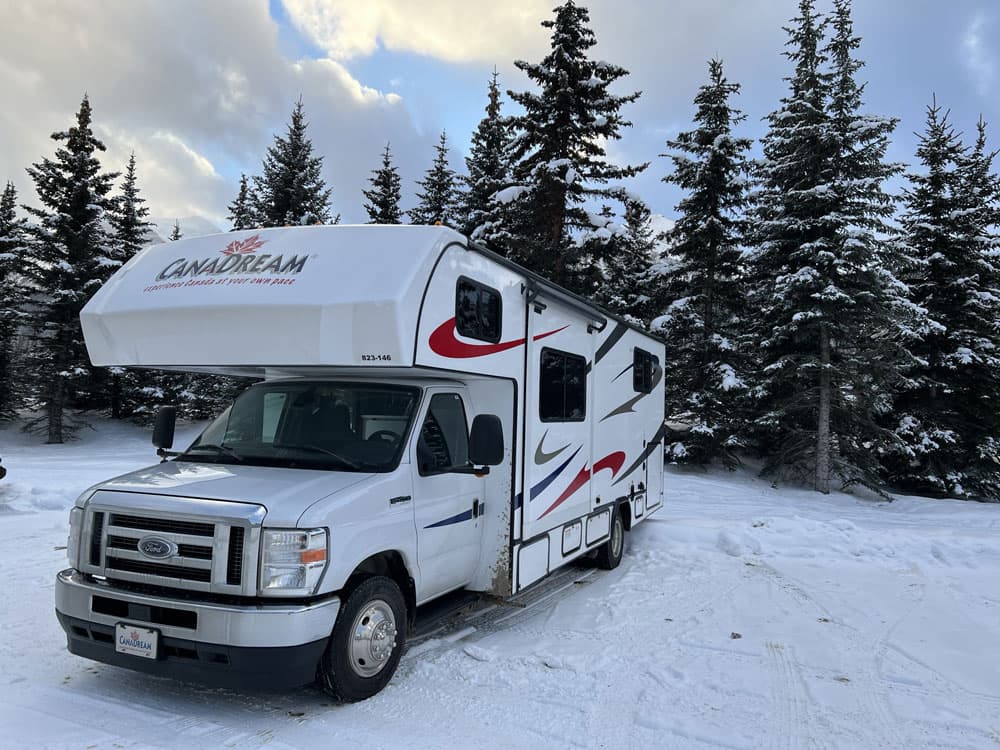 Camping-car en hiver