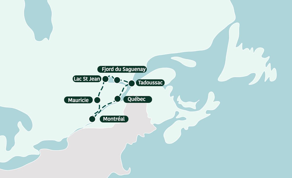 itineraire quebec 14 jours