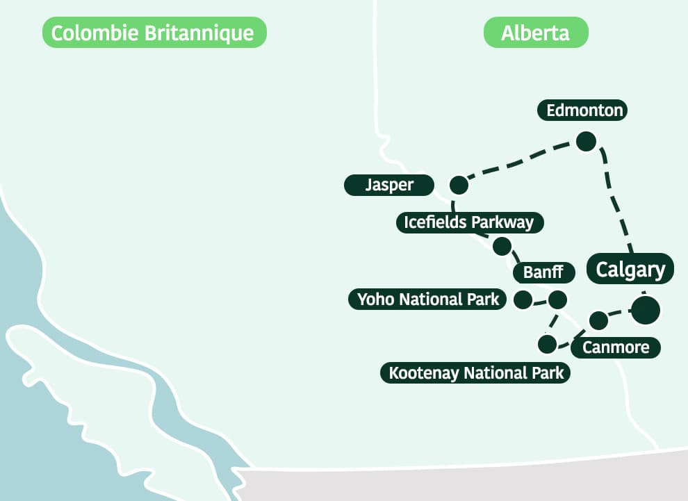 rocheuses canadiennes 2 semaines